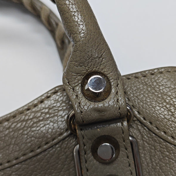 Classic Metallic Edge City Mini Lambskin Gray