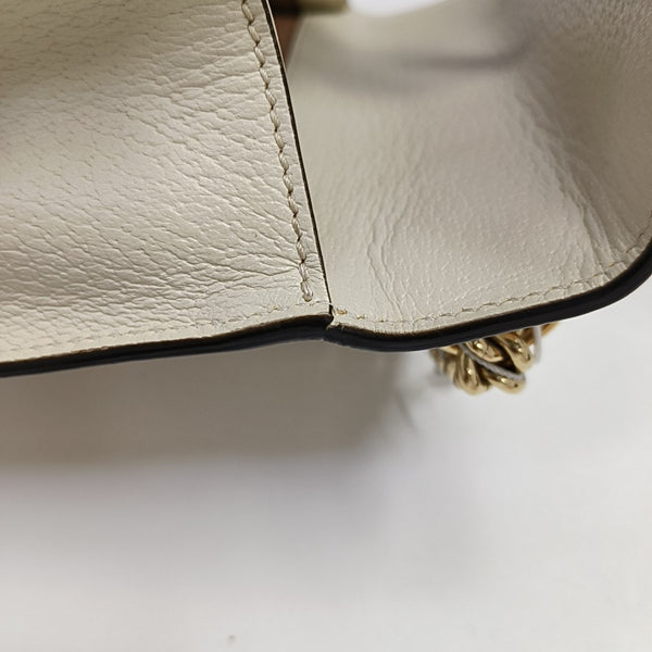 Padlock Small Calfskin White