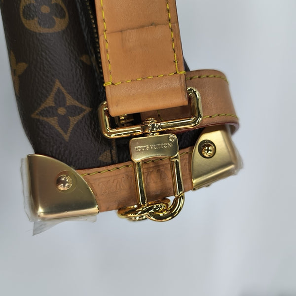 SIDE TRUNK MM Monogram Coated Canvas Brown