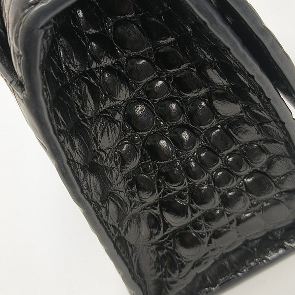 Hourglass Small Calfskin Black