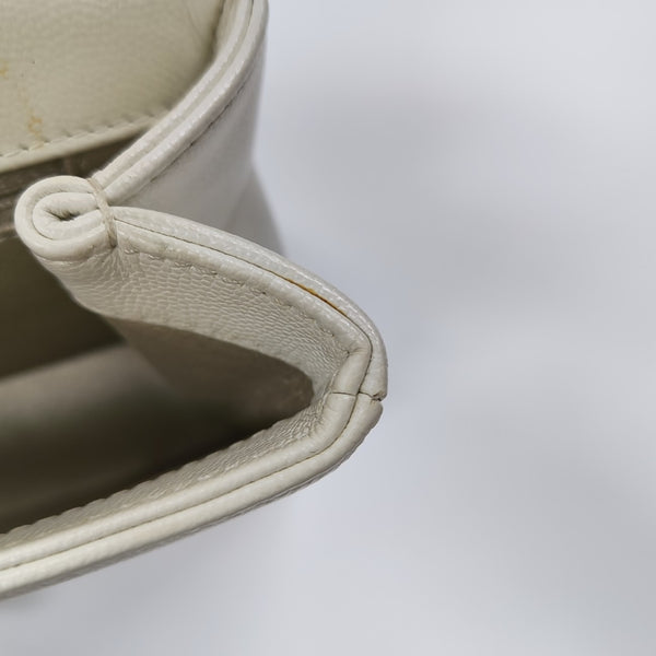 Calfskin Shoulder Bag White