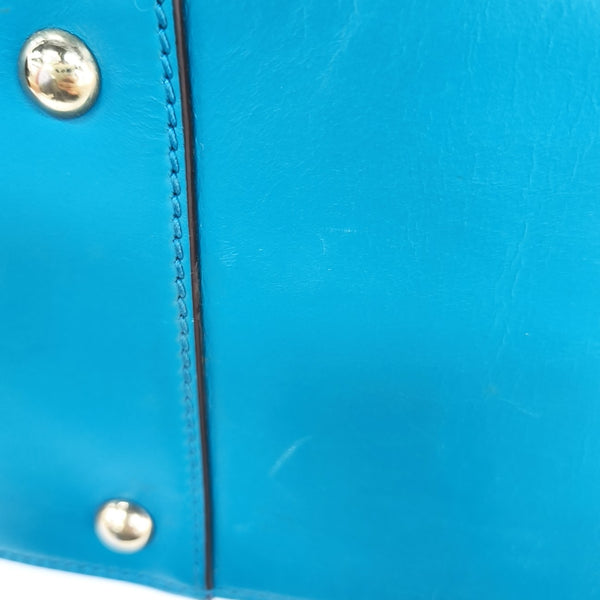 Quilted Calfskin Shoulder Bag Blue