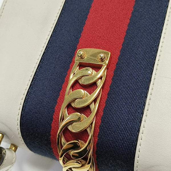 Sylvie Mini Calfskin White