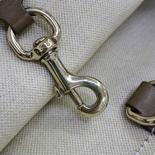 Monogram Canvas Shoulder Bag Brown