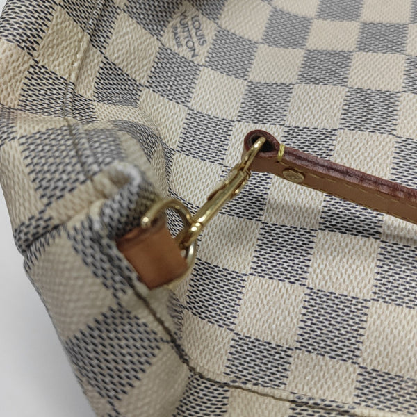 SPERONE BB Damier Azur Coated Canvas White