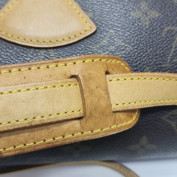 SOLOGNE PM Monogram Coated Canvas Brown