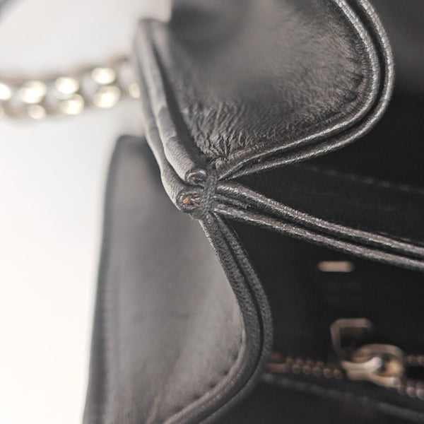 Lambskin Shoulder Bag Black