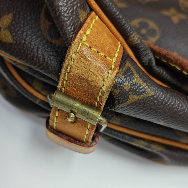 SAUMUR Monogram Coated Canvas Brown