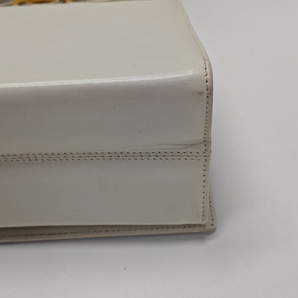 Calfskin Shoulder Bag White