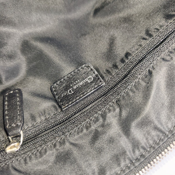 Oblique Canvas Top Handle Bag Gray