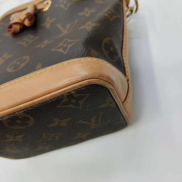 NOÉ Nano Monogram Coated Canvas Brown