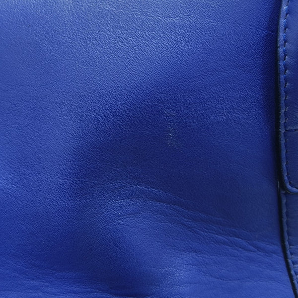Calfskin Shoulder Bag Blue