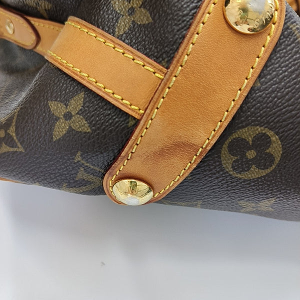 STRESA Monogram Coated Canvas Brown