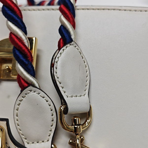 Sylvie Mini Calfskin White