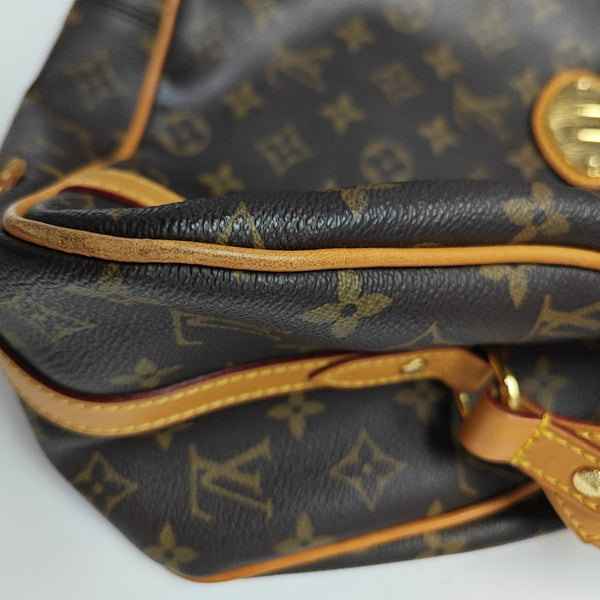 STRESA Monogram Coated Canvas Brown