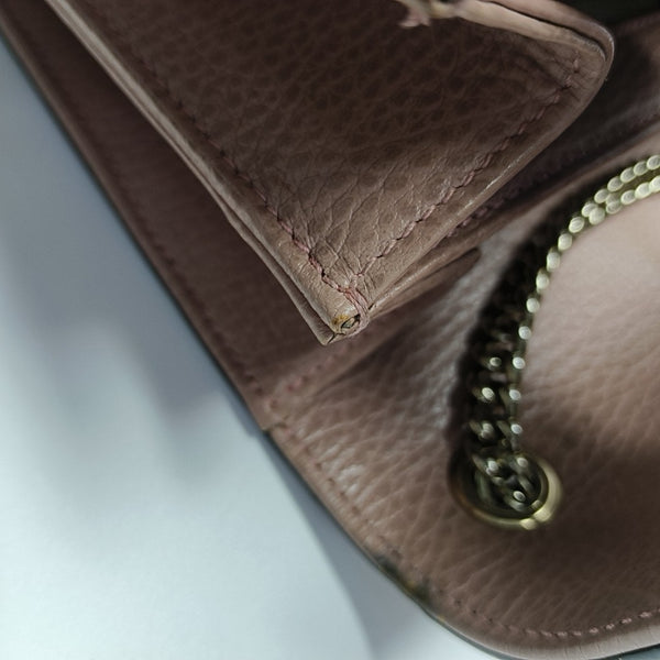 Interlocking G Small Calfskin Pink