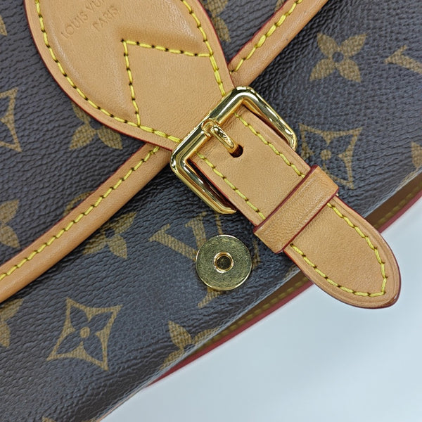 DIANE Monogram Coated Canvas Brown