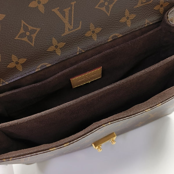 MÉTIS MM Monogram Coated Canvas Brown