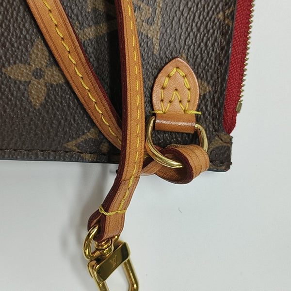 NEVERFULL MM Monogram Coated Canvas Brown