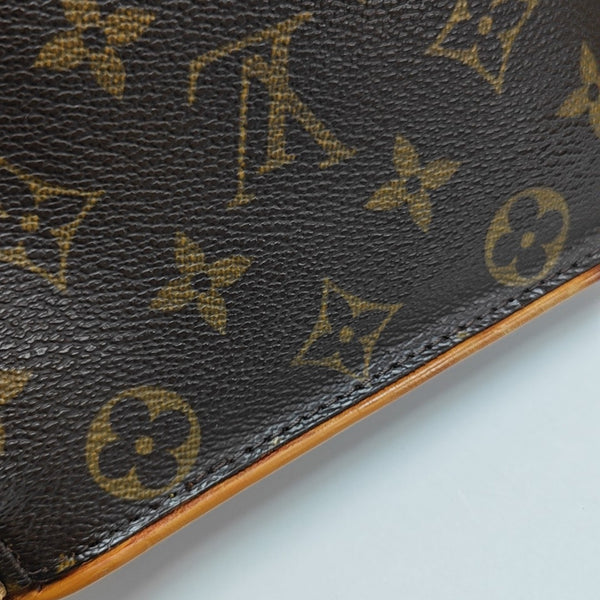 HUDSON MM Monogram Coated Canvas Brown