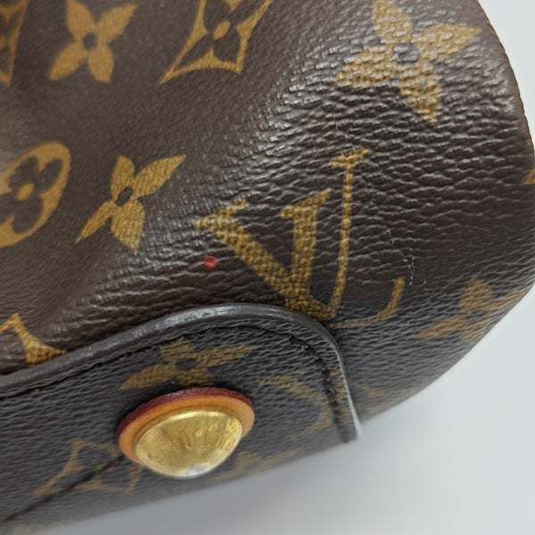 OLYMPE MM Monogram Coated Canvas Brown
