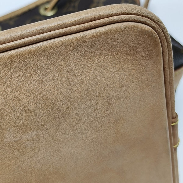NOÉ BB Monogram Coated Canvas Brown