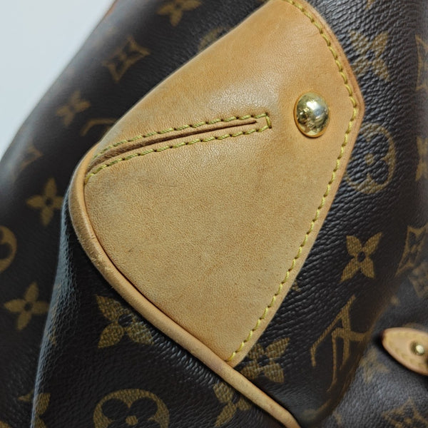 ESTRELA MM Monogram Coated Canvas Brown