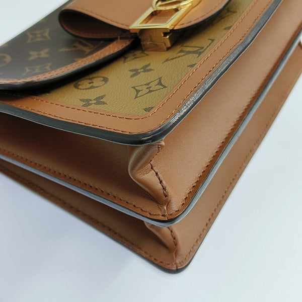 DAUPHINE MM Monogram Coated Canvas Brown