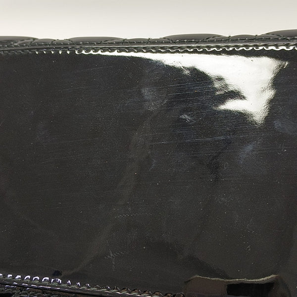 Lady Dior Medium Cannage Patent Leather Black
