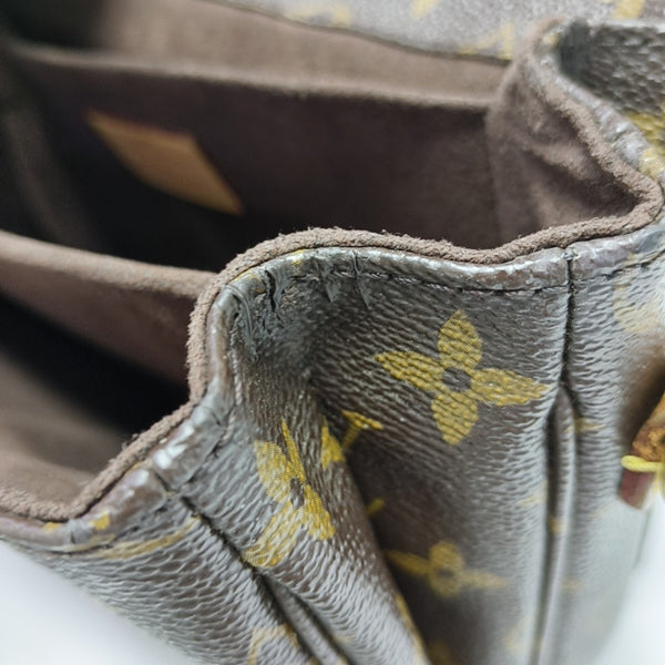 MÉTIS MM Monogram Coated Canvas Brown