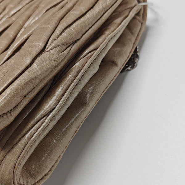 Miu Délice Quilted Lambskin Beige