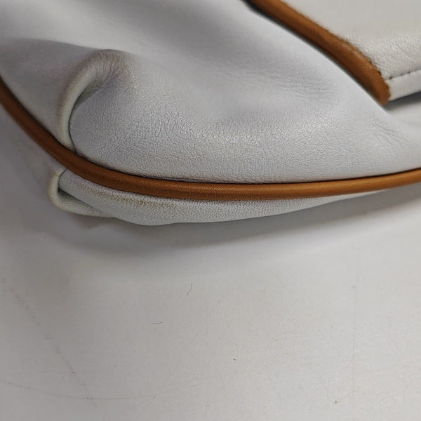 MACADAM CLUTCHES Calfskin White