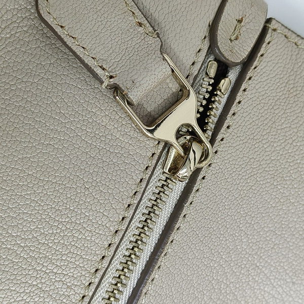 Calfskin Shoulder Bag Beige