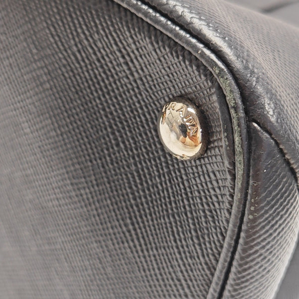 Twin Saffiano Calfskin Black