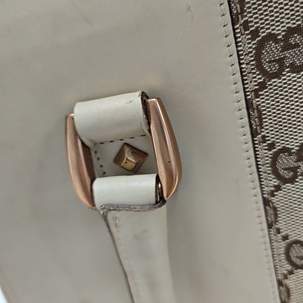 Monogram Calfskin Tote Bag Beige