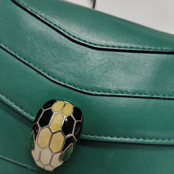 SERPENTI FOREVER Small Calfskin Green