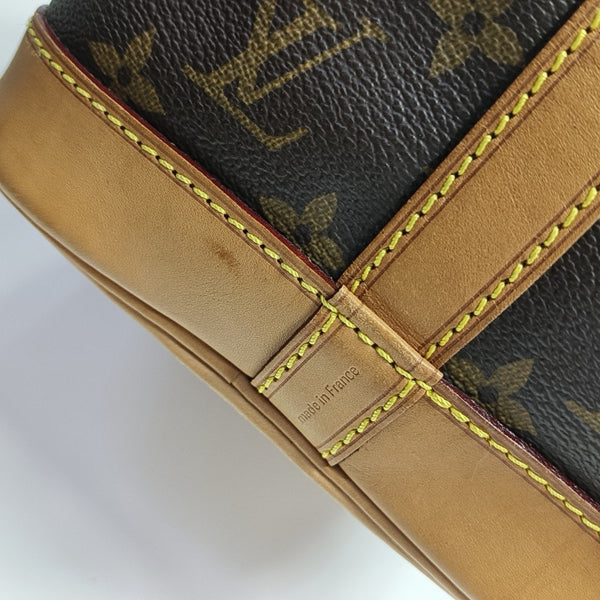 NOÉ MM Monogram Coated Canvas Brown