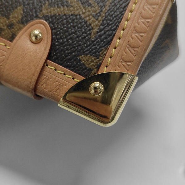 SIDE TRUNK MM Monogram Coated Canvas Brown
