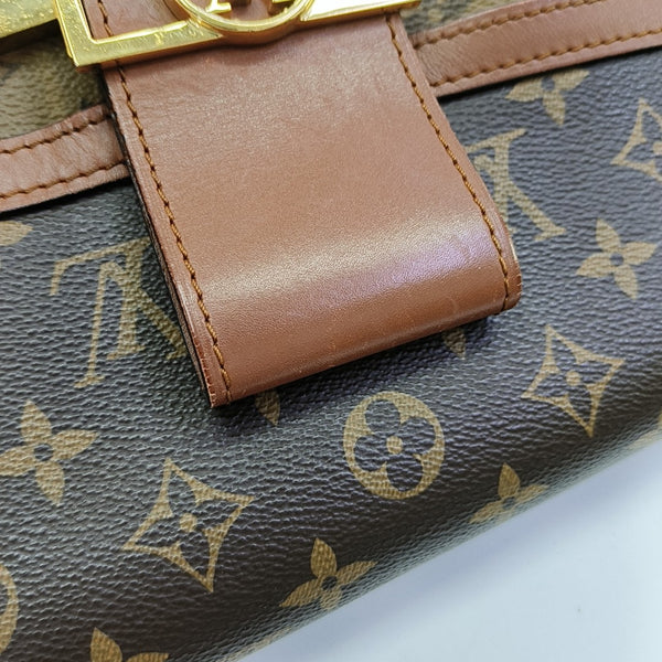 DAUPHINE MM Monogram Coated Canvas Brown