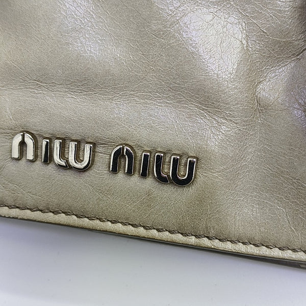 Shoulder Strap Calfskin Gray