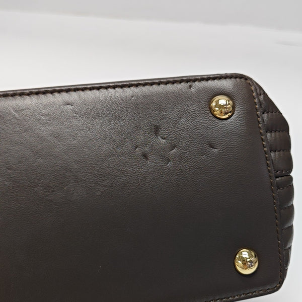 Dotcom Quilted Calfskin Brown