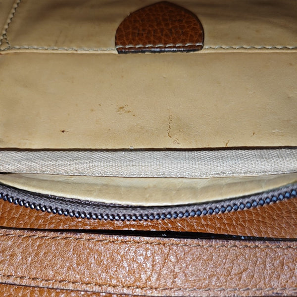 Calfskin Shoulder Bag Brown