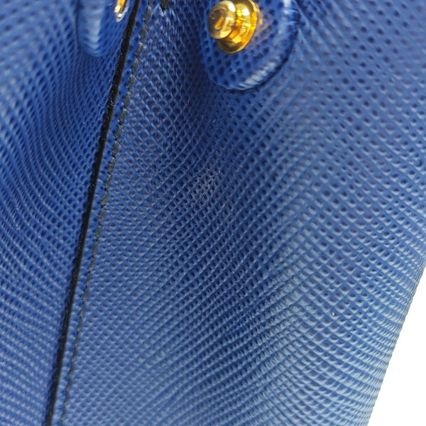 Double Medium Saffiano Calfskin Blue