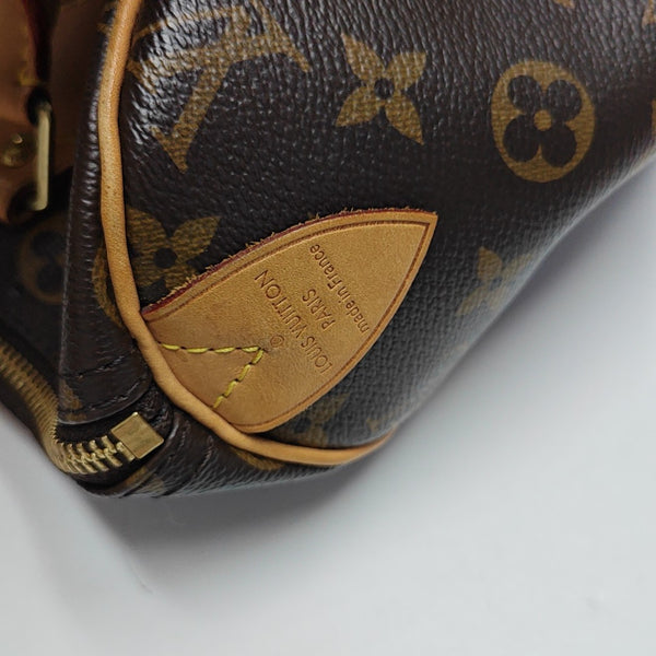 SPEEDY 30 Monogram Coated Canvas Brown