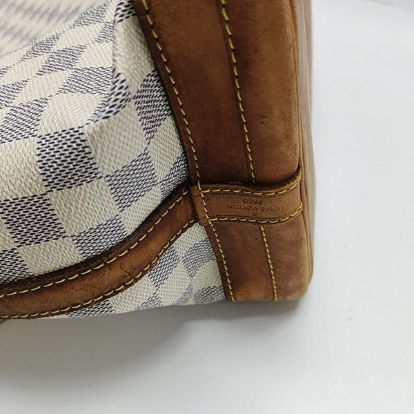 NOÉ GM Damier Azur Coated Canvas White