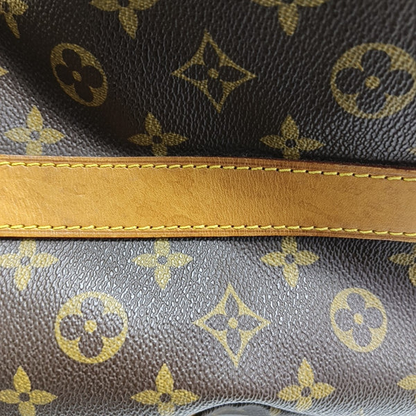 KEEPALL 50 Monogram Coated Canvas Brown