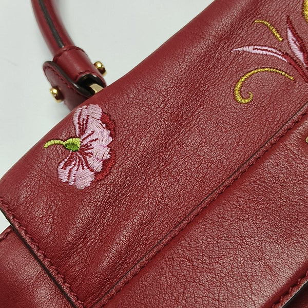Sophia Calfskin Red