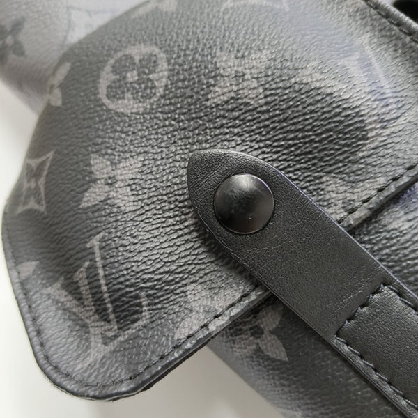 CHRISTOPHER Monogram Coated Canvas Gray