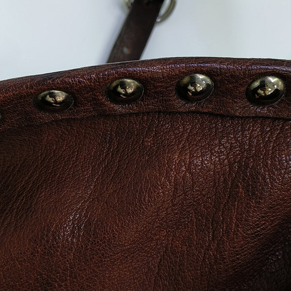 Calfskin Shoulder Bag Brown