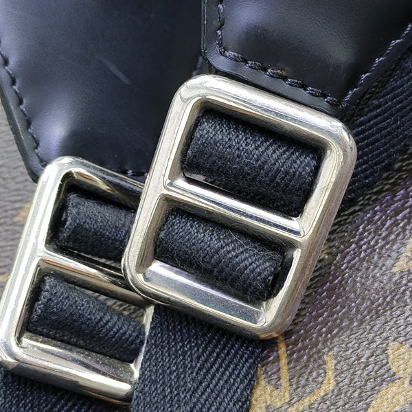 JOSH Monogram Coated Canvas Brown